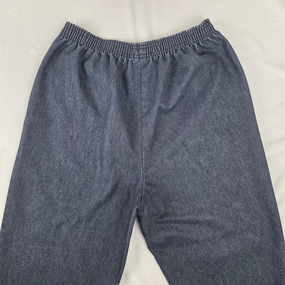 Koret Mom Pants Women 12 Blue Elastic Waist Denim 1775277 Excellent‎